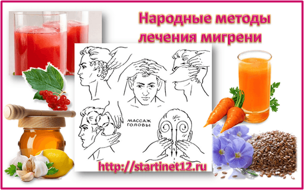 Все народные методы лечения мигрени